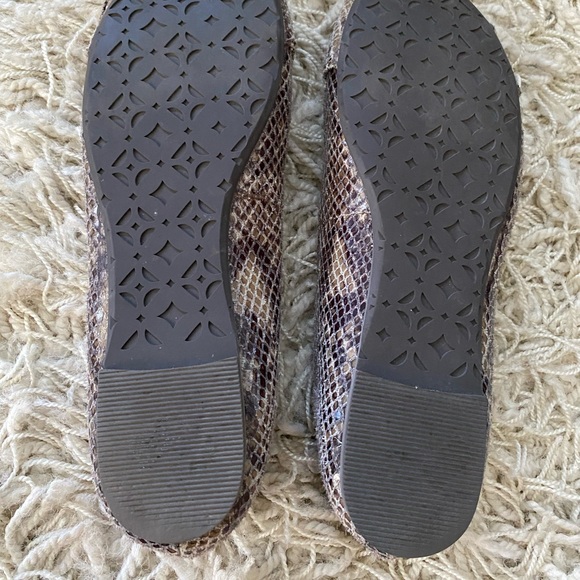 Fossil Snake Reptile Print with Silver Buckles Slip-Ons Flats Women’s Size 5.5 - Picture 8 of 10